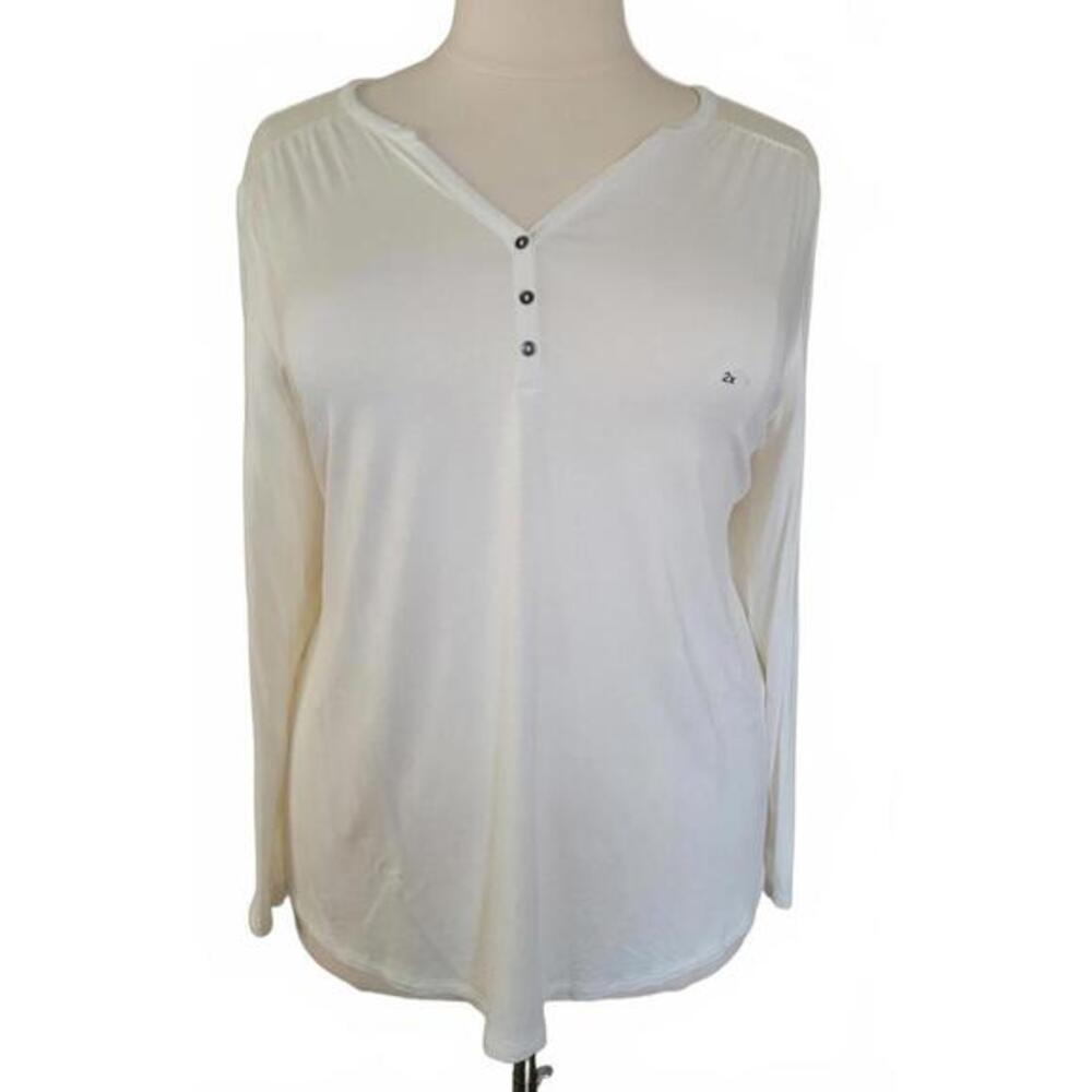 Maurices NEW Cream Colored Long Sleeve Tee Plus Size 2X